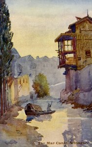 Il Canale Mar, Srinagar, Kashmir, India da Unbekannter Künstler