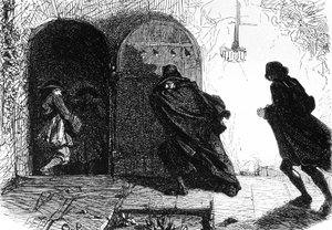 Il marchese de la Rouerie sorpreso dalla Guardia Nazionale, c.1844 (illustrazione) da Unbekannter Künstler