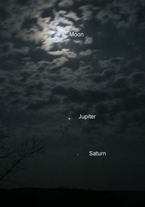 La Luna, Giove e Saturno, 2005 da Unbekannt
