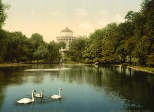 Il Giardino Saxe, Varsavia, Polonia, c.1890-c.1900 da Unbekannter Künstler