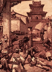 La Guerra in Cina: I Combattimenti a Tientsin da Unbekannter Künstler