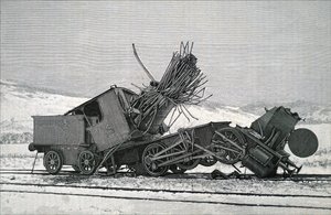 Le conseguenze di un grave incidente ferroviario da Unbekannt