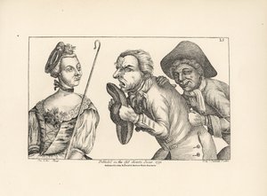 Le figure comiche di Cimon e Mopsus con la bella Phillida. Da 
