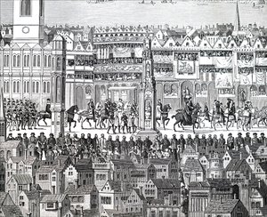 La processione di incoronazione di Re Edoardo VI da Unbekannt