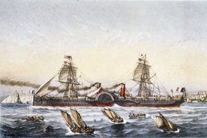 La nave a vela e a vapore Washington da Unbekannter Künstler