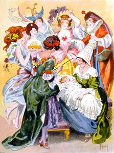 La bella addormentata, c. 1910-1920 da Unbekannter Künstler