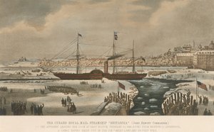Il piroscafo Britannia della Cunard Company, in partenza dai moli di Boston (USA) il 3 febbraio