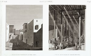 Due vedute di Alessandria, Egitto, c. 1798