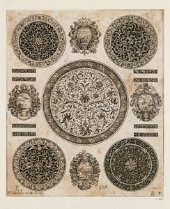 Regno Unito, Londra, Studio per disegno ornamentale su cassa di orologio da Benjamin Baud