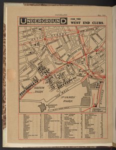 Metropolitana per i club del West End, maggio 1910 da Unbekannter Künstler
