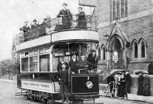 Regno Unito: Il primo tram elettrico di Keighley da Unbekannt