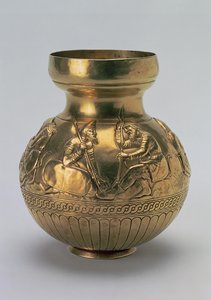 Vaso che raffigura guerrieri sciti, opera greca dal Regno del Bosforo, seconda metà del IV secolo a.C. da Unbekannt
