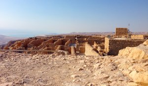 Vista da Masada sul Mar Morto (foto) da Unbekannt