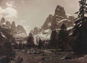 Veduta della tundra alpina Brenta Alta, nel Gruppo di Brenta da Unbekannter Künstler
