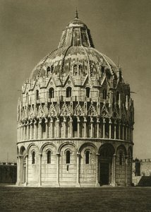 Veduta del Battistero di Pisa
