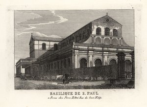 Vista della Basilica di San Paolo fuori le Mura, Roma