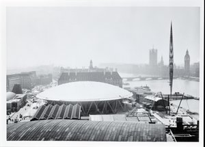 Vista della Cupola della Scoperta costruita per il Festival of Britain, inaugurata il 4 maggio 1951