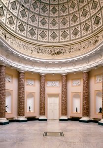 Veduta del Salone di Marmo, Stowe House, Buckinghamshire, costruito 1777-1780 da Unbekannt