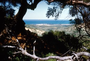 Vista del Mar Mediterraneo, Cabilia, Algeria