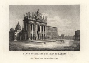 Veduta della Basilica di San Giovanni in Laterano, Roma da Unbekannt