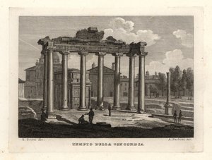 Veduta del Tempio della Concordia, Roma da Unbekannt