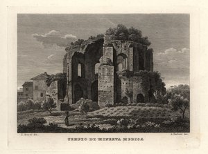 Veduta del Tempio di Minerva Medica, Tempio di Minerva Medica, o ninfeo, Roma da Unbekannt