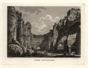 Veduta delle rovine delle Terme di Caracalla, Roma