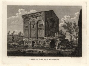 Veduta delle rovine della Tomba di Annia Regilla nel Parco della Caffarella, Roma da Unbekannt