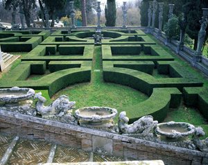 Vista dei giardini superiori davanti al casino o 