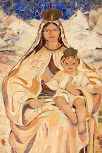 Vergine e bambino. Cile. Basilica dell