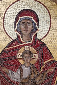 Mosaico della Vergine e del Bambino da Unbekannt