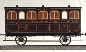 Wagon postal, c.1850 da Unbekannter Künstler