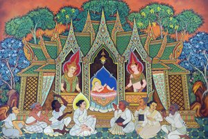 Tempio buddista Wat Ananda Metyarama Thai. Nascita di Siddhartha Gautama (comunemente noto come Buddha), 20160818, Singapore, Singapore da Unbekannt