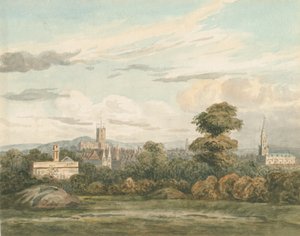 Wolverhampton - Vista Sud: acquerello, nd [c 1830] da Unbekannt