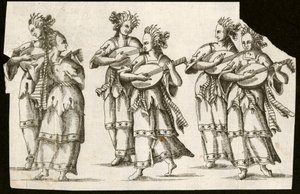 Donne che suonano liuti da Unbekannt