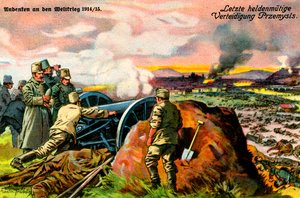 Prima guerra mondiale: difesa austro-ungarica di Przemyśl da Unbekannter Künstler