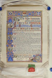 Indirizzo scritto di benvenuto all