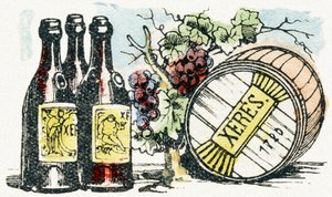X - Xeres - Alfabeto dei divertimenti per bambini circa 1890 (litografia)