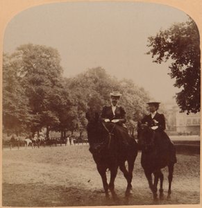 Una corsa mattutina, Rotten Row, Hyde Park, Londra, Inghilterra, 1896