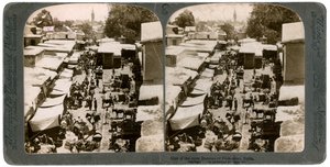 Un bazar aperto a Damasco, Siria, anni 1900 da Underwood and Underwood