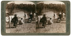 Battesimo nel fiume Giordano, Palestina, 1903