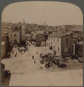 Betlemme di Giudea, il luogo di nascita di Gesù, Palestina, 1896