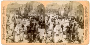 Chiesa della Natività, costruita dove è nato Gesù, Betlemme, Palestina, 1900 da Underwood and Underwood