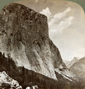 El Capitan e Half Dome, Yosemite Valley, California, USA, 1902 da Underwood and Underwood