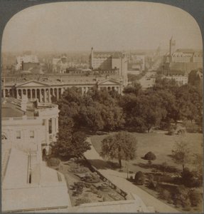Dal Dipartimento della Marina...passando per la Casa Bianca e il Tesoro, fino al Campidoglio, Washington, U.S.A., 1902 da Underwood and Underwood