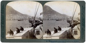 Hong Kong dal porto, 1901 da Underwood and Underwood