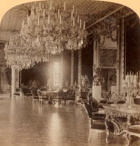 Nella splendida residenza del Re Oscar II, Palazzo Reale Stoccolma, Svezia, 1902 da Underwood and Underwood