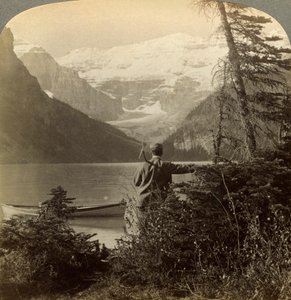 Monte Victoria, Montagne Rocciose, Alberta, Canada da Underwood and Underwood