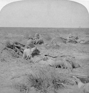 In prima linea con i più coraggiosi della Regina, Modder River, Sudafrica, 1900