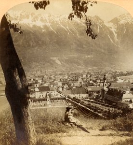 Pittoresca Innsbruck, la Capitale del Tirolo, Austria..., 1898 da Underwood and Underwood